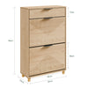 SoBuy FSR212-N Zapatero Estrecho Madera 24cm con cajón y 2 puertas