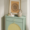 SoBuy FSR223-GR Mueble Zapatero Estrecho con Cajón Verde 62x25x97 cm