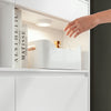 SoBuy FSR224-E-W Mueble Zapatero Ultra Delgado con 4 Puertas y 2 Cajones Blanco 98x19x120 cm