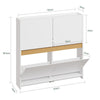 SoBuy FSR225-E-W Mueble Zapatero Estrecho para Recibidor Blanco 103x19x99.5 cm