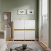 SoBuy FSR225-E-W Mueble Zapatero Estrecho para Recibidor Blanco 103x19x99.5 cm