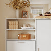 SoBuy FSR230-W Zapatero Estrecho con Puertas Abatibles Blanco 83x14x117.5 cm