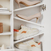 SoBuy FSR230-W Zapatero Estrecho con Puertas Abatibles Blanco 83x14x117.5 cm