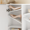 SoBuy FSR231-W Mueble Zapatero Ultra Delgado con Puertas Blanco 115.5x14.5x117 cm