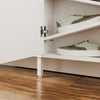 SoBuy FSR231-W Mueble Zapatero Ultra Delgado con Puertas Blanco 115.5x14.5x117 cm