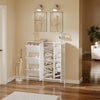 SoBuy FSR231-W Mueble Zapatero Ultra Delgado con Puertas Blanco 115.5x14.5x117 cm