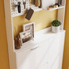 SoBuy FSR232-W Armario Zapatero Estrecho Blanco de 14 cm de Profundidad 83x14x197 cm