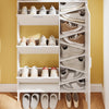SoBuy FSR232-W Armario Zapatero Estrecho Blanco de 14 cm de Profundidad 83x14x197 cm