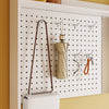 SoBuy FSR233-W Armario Zapatero Estrecho Blanco con Espejo y 6 Ganchos 83x14x197 cm