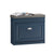 SoBuy FSR82-K-B Banco Zapatero Pequeño con 1 Solapa y 1 Cajon Azul 60 x 24 x 52 cm