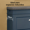 Preventa-SoBuy FSR82-L-B Banco Zapatero con 1 Solapa y 1 Cajon Azul 75x24x52 cm