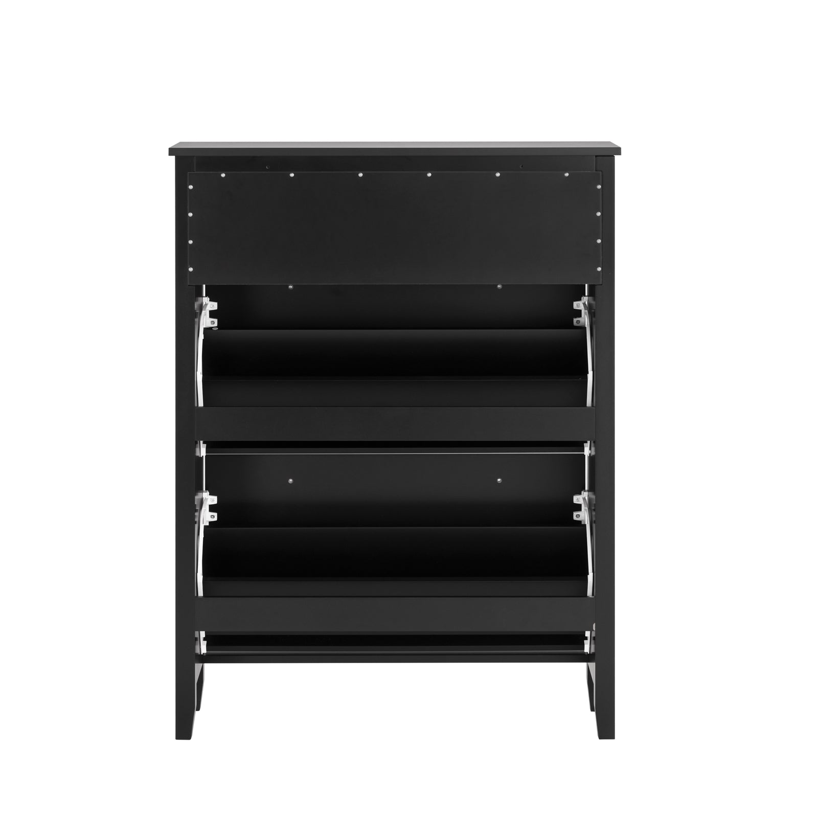 SoBuy Zapatero con 2 solapas y un cajón grande Negro FSR89-SCH– SoBuy-ES