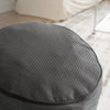SoBuy FST100-DG Sillón Relax Individual Cómodo con Reposapiés Gris Oscuro 110x125x65 cm