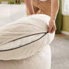 SoBuy FST100-MI Sillón Relax Individual Moderno con Reposapiés Blanco Crema 110x125x65 cm