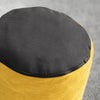 SoBuy FST100-Y Sillón relax de pana amarillo con reposapiés Butaca individual moderna sin marco