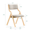 SoBuy FST40-HGx4 Conjunto de 4 cadeiras de madeira cadeira dobrável cinza