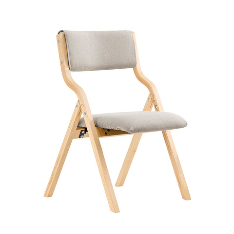 SoBuy FST40-HGx4 Conjunto de 4 cadeiras de madeira cadeira dobrável cinza