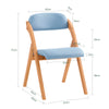 Pacote SoBuy FST92-BLx2 com 2 cadeiras dobráveis ​​de madeira com assento e encosto