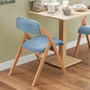SoBuy FST92-BLx4 Conjunto de 4 cadeiras dobráveis ​​de madeira com assento e encosto