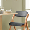 Pré-venda-SoBuy FST92-SGx2 Lote de 2 cadeiras dobráveis ​​de madeira com assento e encosto