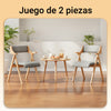 SoBuy FST98-HGx2 Set de 2 Sillas plegables Sillon más grande y ancha con Cojín Gris