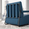 SoBuy FST99-B Sillón Relax Individual con Reposapiés Butaca de Lectura Cómoda para Salón Azul Oscuro