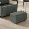 SoBuy FST99-DG Sillón relax individual con reposapiés Butaca tapizada moderna y cómoda Gris Oscuro