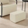 SoBuy FST99-MI Sillón Relax Pequeño y Cómodo Butaca de Salón Nórdica Blanco Crema 59x74x78 cm