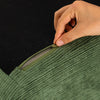 SoBuy FST99-SY Sillón de relax con reposapiés Butaca individual reclinable moderna verde 59x74x78 cm