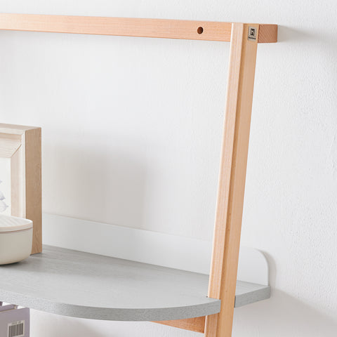 SoBuy HSTR02-HG Estantería de Escalera de 4 Niveles Gris 65 x 39 x 169 cm