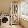 SoBuy KLS21-W Perchero Burro de Pie con Ruedas Blanco 60x32x175 cm