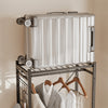 SoBuy KLS23-SCH Perchero de pie estrecho con cajón Gris Oscuro 60x32x175 cm