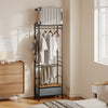 SoBuy KLS23-SCH Perchero de pie estrecho con cajón Gris Oscuro 60x32x175 cm