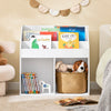 SoBuy KMB01-II-W Librería infantil con 3 Estanterías Blanco