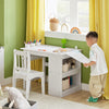 Conjunto de mesa e cadeira infantil SoBuy KMB60-W escrivaninha infantil com 3 porta-lápis