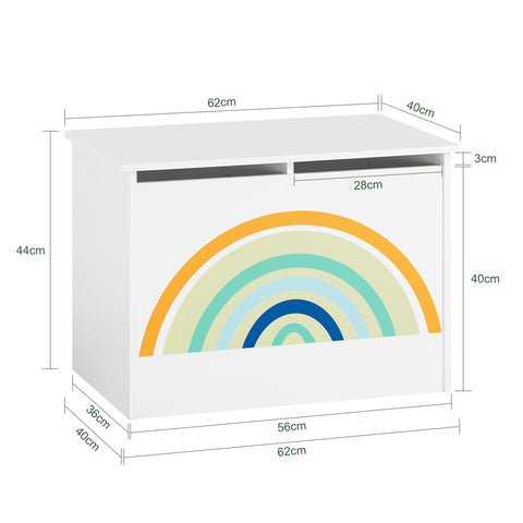 SoBuy KMB70-W Organizador de Brinquedos Multifuncional 62 x 40 x 44 cm