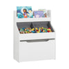 SoBuy KMB71-W Librería Infantil para niños con 1 Estante y 3 Cajas con Ruedas Blanco 63 x 32 x 80 cm