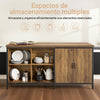 SoBuy KNL01-F Aparador Buffet Moderno con 2 puertas y 4 compartimentos