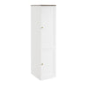 SoBuy KSB03-W Armario Blanco Pequeño con 2 Puertas Ropero Moderno Estrecho con Barra 45x55x187 cm