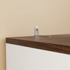 SoBuy KSB03-W Armario Blanco Pequeño con 2 Puertas Ropero Moderno Estrecho con Barra 45x55x187 cm