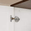 SoBuy KSB04-W Armario Ropero Blanco con 2 Puertas y 3 Cajones Mueble Auxiliar Pequeño con Luz LED