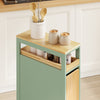SoBuy NSR14-GR Carrito Auxiliar Multiusos con Ruedas Verde 50x20x79 cm