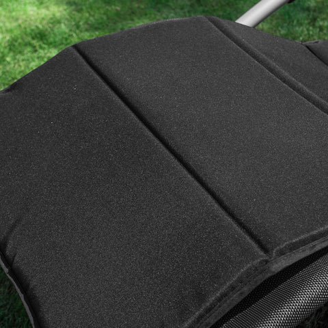 SoBuy OGS28-P02 Cojín para tumbonas con Almohada 170 x 50 cm Negro