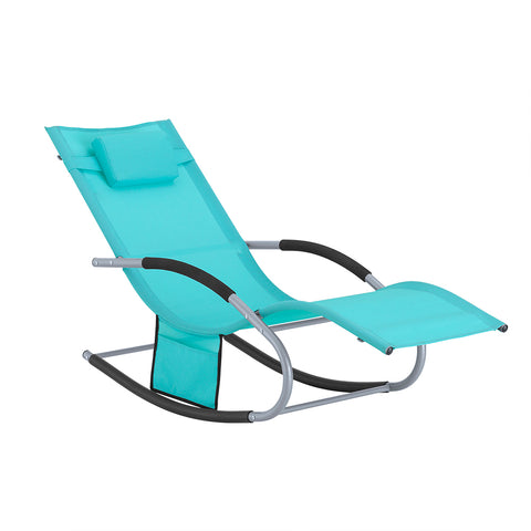 SoBuy OGS28-HB Tumbona ergonómica Azul