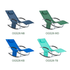 Cadeira de balanço SoBuy OGS28-TBx2 Loungerx2 com almofada e bolso azul Tiffany