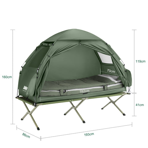SoBuy OGS32-GR Tienda de campaña Flotante Colchon Inflable para 1 persona