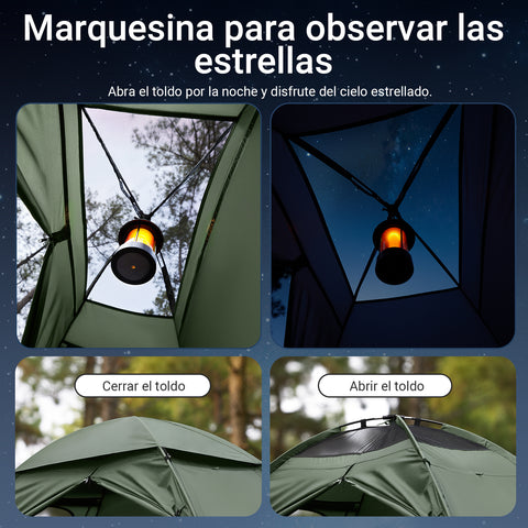 SoBuy OGS32-GR Tienda de campaña Flotante Colchon Inflable para 1 persona