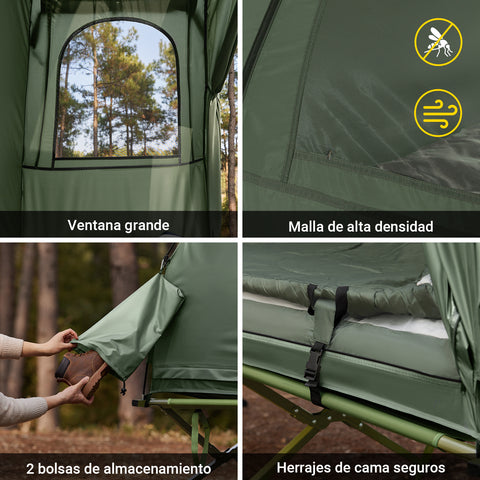 SoBuy OGS32-GR Tienda de campaña Flotante Colchon Inflable para 1 persona