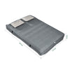 SoBuy OGS32-II-L-HG-P01 Colchón Hinchable para 1 personas con bomba de pie integrada Gris 191x137x22cm