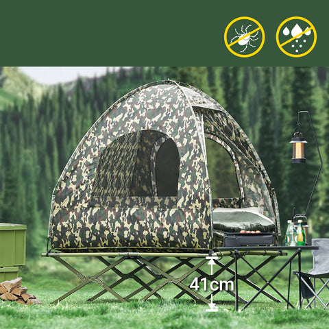 SoBuy OGS32-L-TN Tienda de campaña Flotante Colchon Inflable para 2 personas
